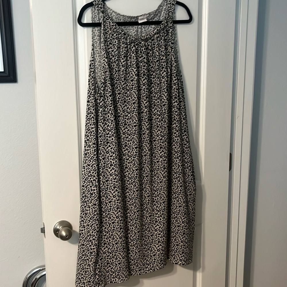 Women’s Casual Dress 3x Leopard print with pockets